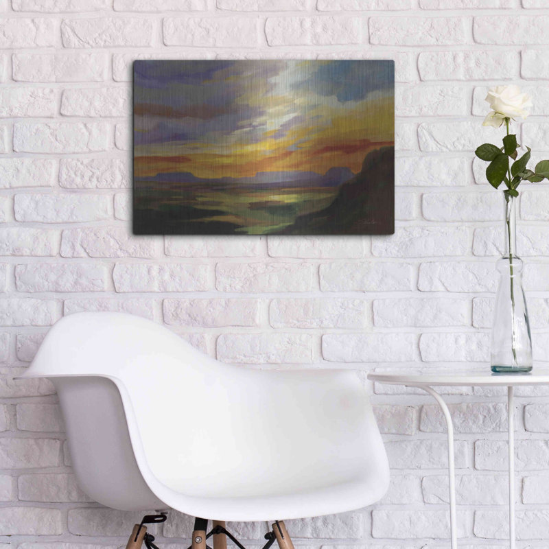 Brayden Studio® «Sonoran Desert Sunset» par Silvia Vassileva, art mural en métal, H 16 po x l 24 po