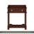 Retro Style Nightstand With Drawer And Open Shelf For Bedroom, Bedside Table With Turned Legs And Metal Handle,-556058849