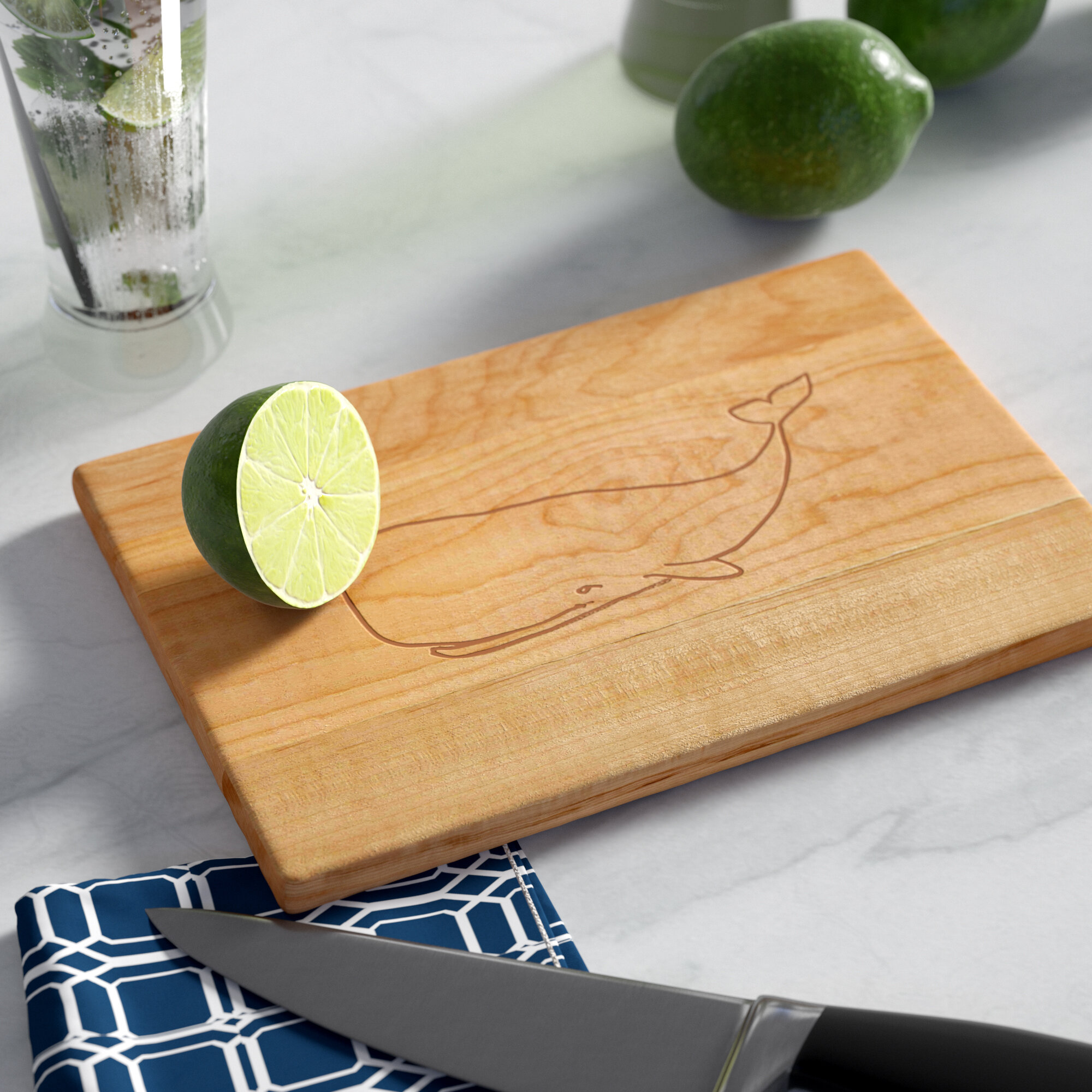 Kraus Kore 16.75-in L x 12-in W Wood Cutting Board in the Cutting Boards  department at