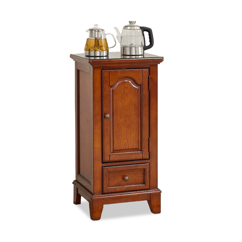 Buffet en merisier massif et bois manufacturé, Cerise profonde