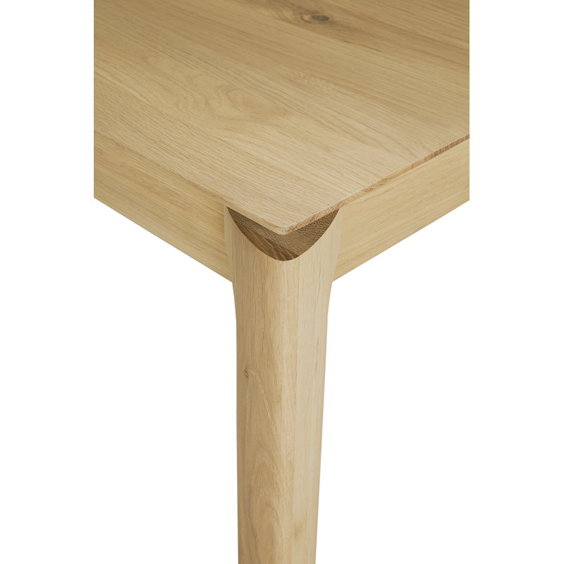 Bok Square Solid Oak Dining Table, Oak, 57.5" x 57.5"