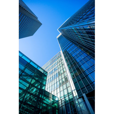 Office Building In London by Alice-photo - Wrapped Canvas Print