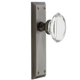 Grandeur Fifth Avenue Plate Privacy with Provence Crystal Door Knob