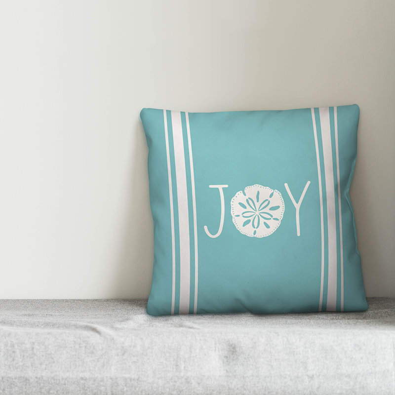  Joy Sand Dollar Throw Pillow, 16" x 16"