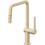 Pull-Down Kitchen Faucet With Button Sprayer - Quad Spout