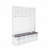 ON-TREND Farmhouse Wooden Style Hall Tree with 6 Hooks, Practical Walnut Storage Bench with Adjustable Shelves,  4-in-1 Entryway Shoe Cabinet with 13 Cubbies for Mudroom, Living Room, White, 76.7"H-313189957
