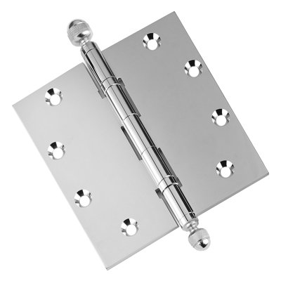Charnière de porte simple à roulement à billes en laiton massif H 5 po x l 5 po