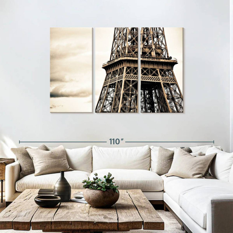 Lilie Eiffel Retro Shot, 48" H x 74" W