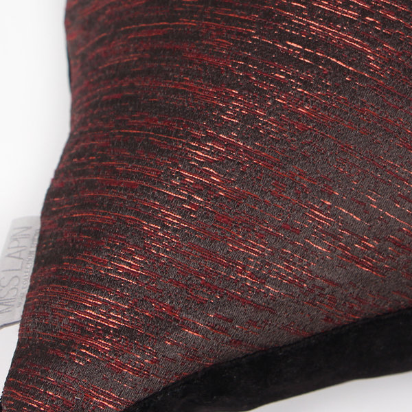 Cotton Blend Throw Pillow, Down Feather, Red/Black, Throw Pillow