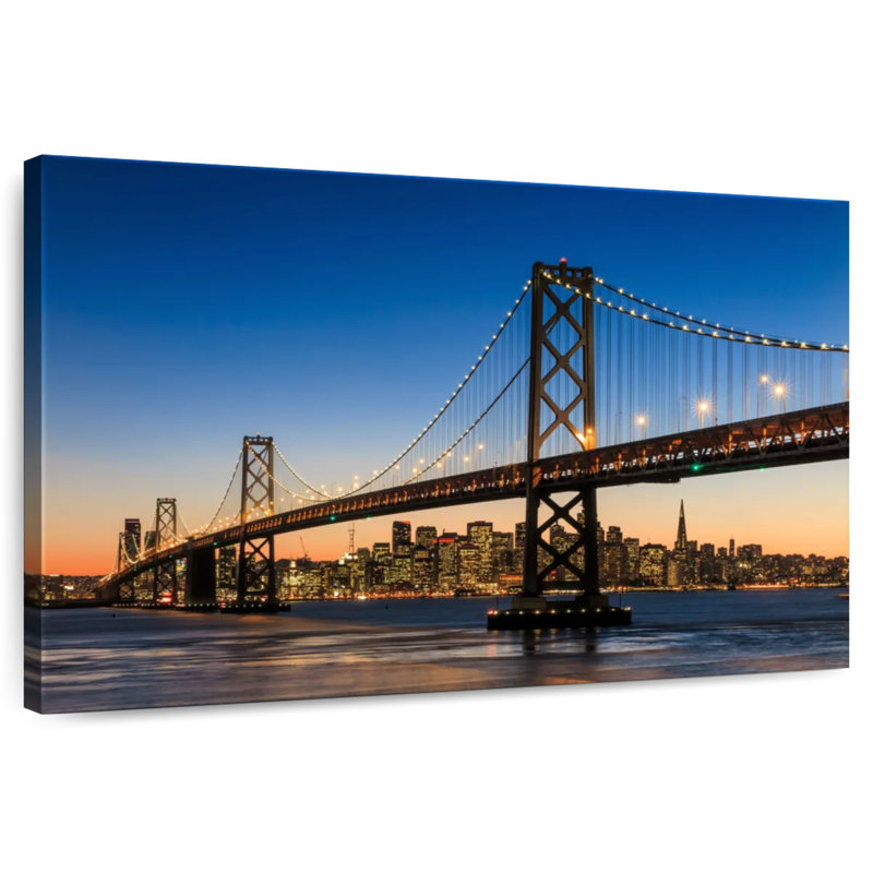 Lilie SF Bay Bridge Blue Hour, 20" H x 30" W