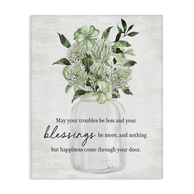 Art mural sur toile Lucky Clover Blessing