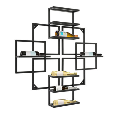 8 Bottle Wall Mounted Wine Bottle Rack by YYBSH