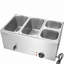 Buffet de cuisine commercial à 4 plaques 16,4 pte Bain Marie