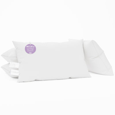 Looms & Linens Boudoir Lumbar Pillow Insert for Back Support