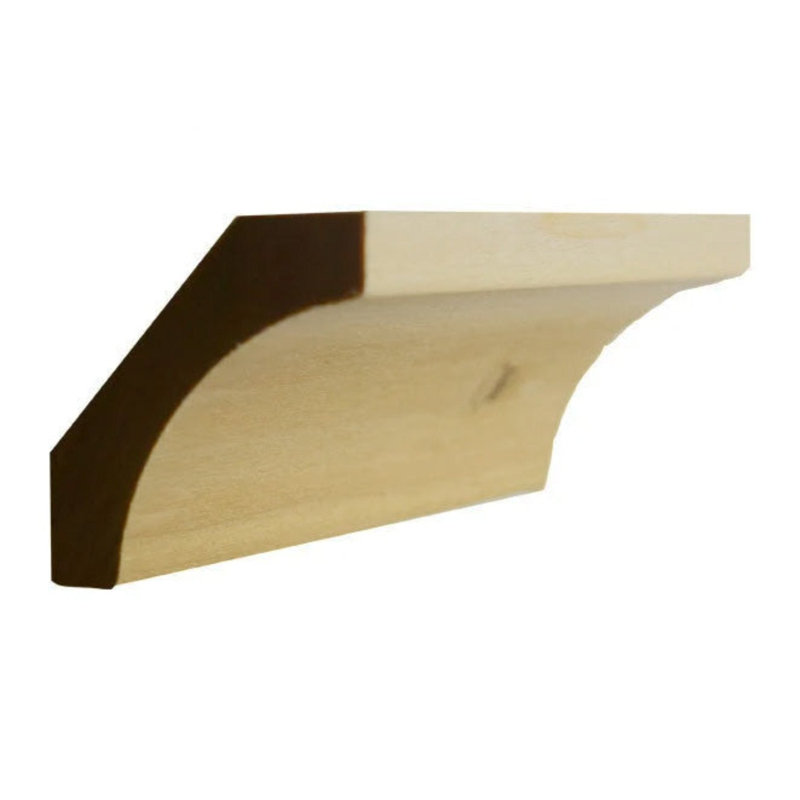 EWCR39 Anse couronne non finie, Peuplier, H 2,625 po x l 0,75 po x P 42 po
