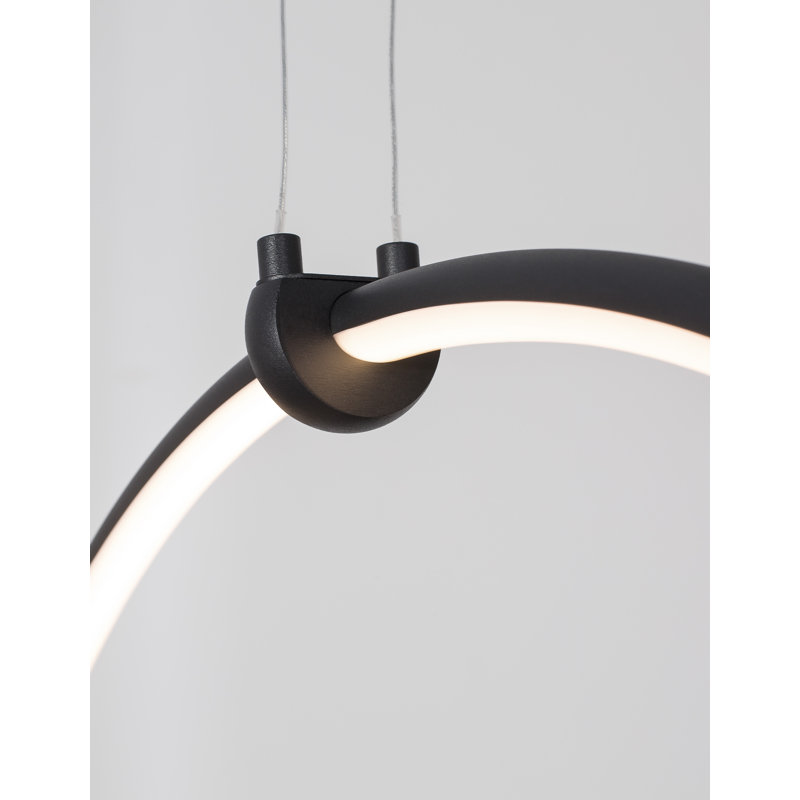 1 - Light Black LED Single Pendant