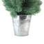 Mini arbre de Noël artificiel pin glacé 2 'en pot dans un seau galvanisé - non éclairé