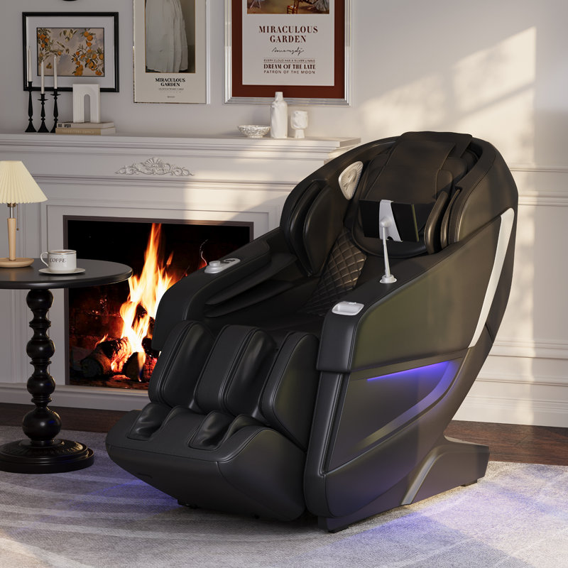 Zero Gravity Full Body Massage Chair, New SL Track, Support AI Voice Control of 6 Massage Modes, with Heating, LED Atmosphere Light and Control Display
