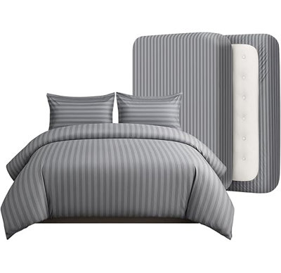 Microfiber Duvet Cover Set with Pillowcases Included