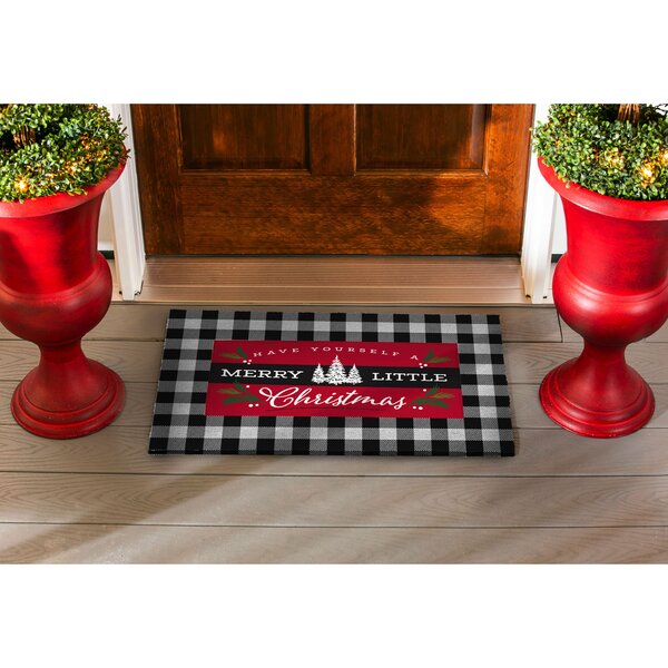 Evergreen Enterprises, Inc Winter Christmas Santa Ho Ho Ho Sassafras Switch  10 in. x 20 in. Non-Slip Outdoor Door Mat & Reviews