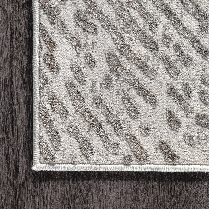 Acierno Textured Abstract Maze Area Rug, Runner 2'8" x 8'