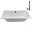 Baignoire de trempage en acrylique 72 po x 36 po, drain inclus-97545327