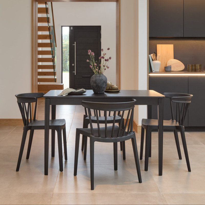 4 - Person Dining Set, Black