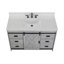 Ensemble de meuble-lavabo simple 48 po avec plateau en pierre reconstituée Jillian-392423098
