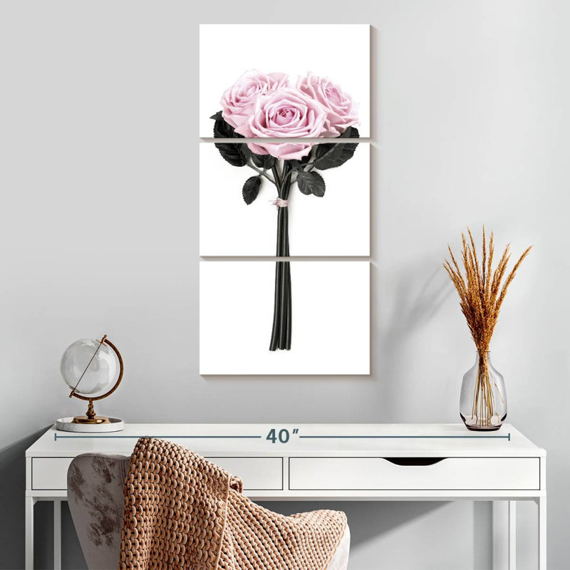 Roses sauvages, H 32 po x l 15 po