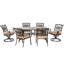 Ensemble repas 7 pièces avec coussin Alejadro
