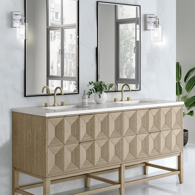 Éclairage pour meuble-lavabo à intensité variable Siedentopf, Nickel brossé, 2