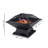 Square Small Fire Pit BBQ Party Portable Fire Pit