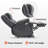 Power Lift Recliner Chair Sofa with Massage and Heat, Adjustable Headrest, 3 Positions, USB Ports, Faux Leather-1724603550