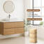 Meuble-lavabo simple 36 po avec comptoir en pierre de quartz et lavabo vasque, meubles-lavabos à fixation murale-1681353888