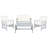 Calhoun 4-Person Solid Wood Patio Seating Group-652725551