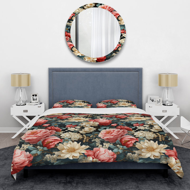 Nashner Bedding, Housse de couette pour grand lit et 2 taies décor
