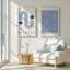 Blue Bauhaus Duo Set of 2 Wrapped Canvas, 36" x 24"-487654501-481813124-487654499