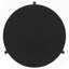 Table basse ronde en bois massif noir
