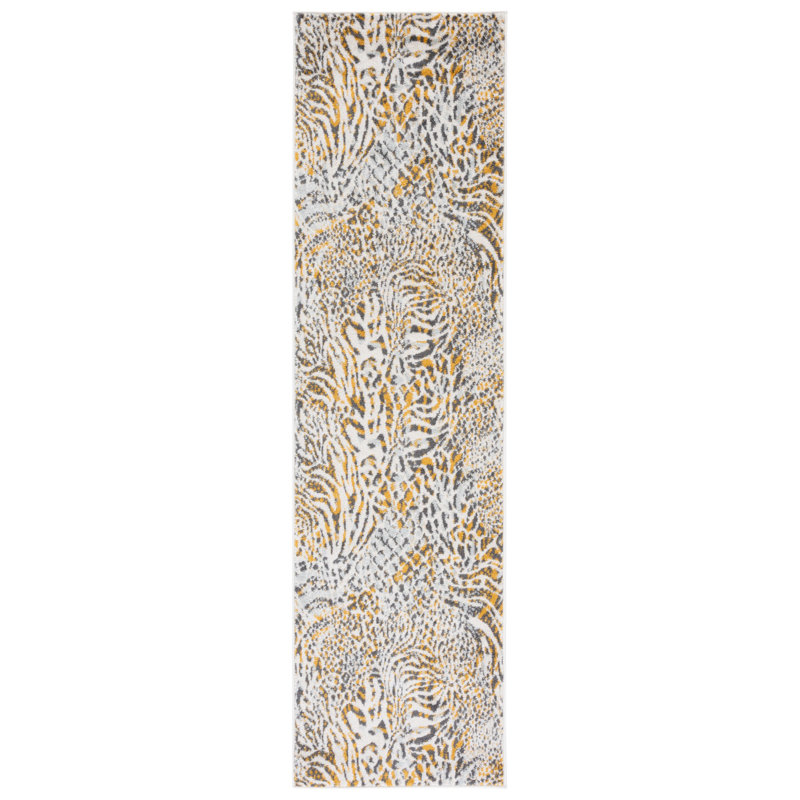 Poarch Performance Animal Print Rug, Runner 2'3" x 8'