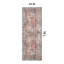 Tapis multicolore tissé à plat à la machine Alice-947384627