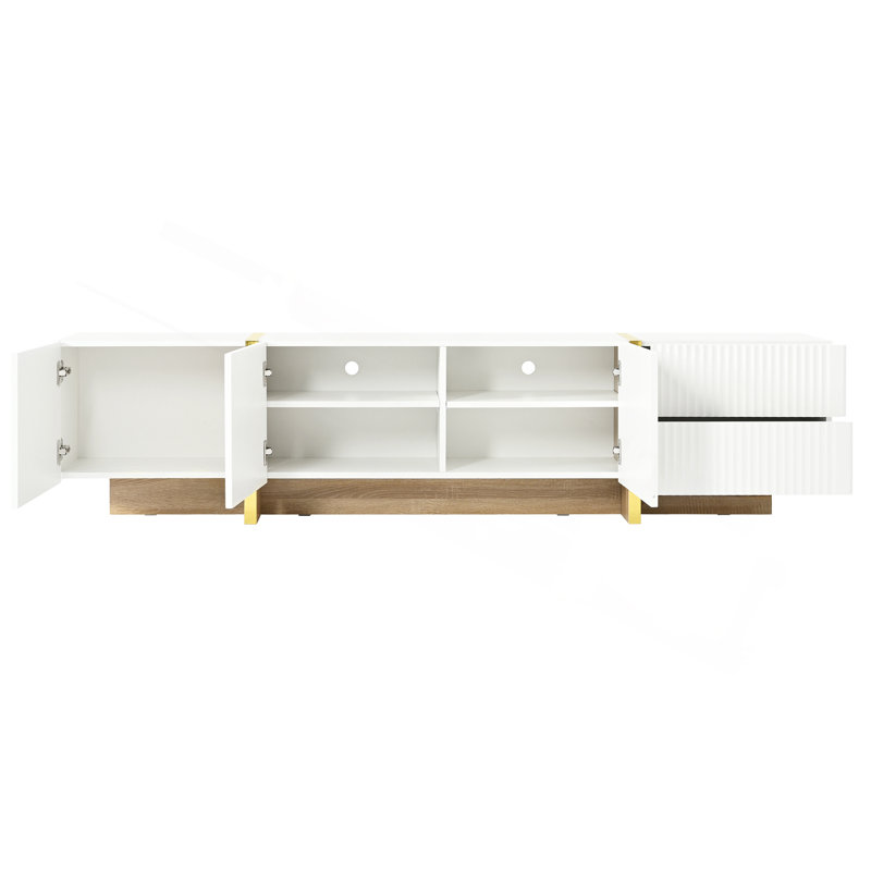 74.7'' Media Center, White