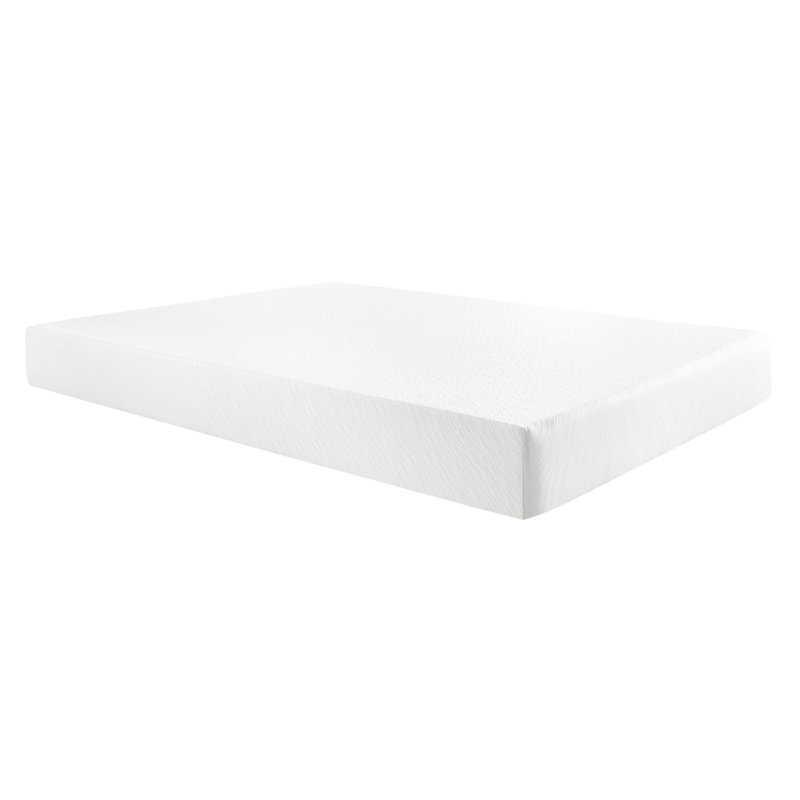 Matelas en mousse viscoélastique imprégnée de gel de 10 po - sensation de fermeté pleine grandeur pour un meilleur sommeil, effet de refroidissement à faible mouvement et transfert de soutien