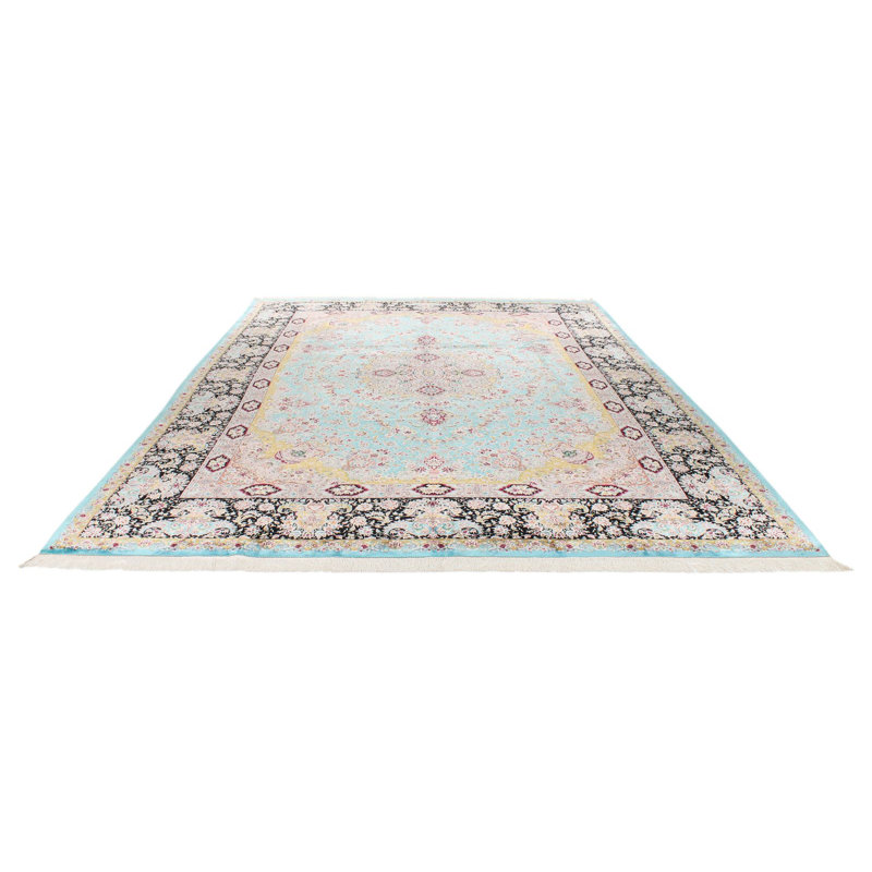 Tapis turc bleu et noir 10 x 13