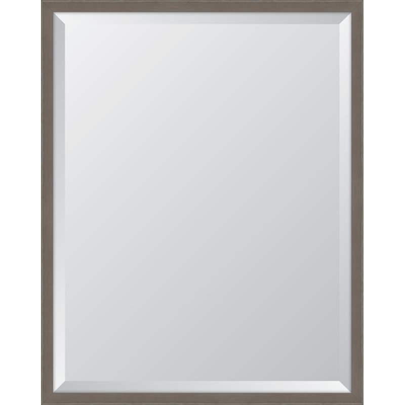 Miroir d'appoint Agapi, 23,75 po x 29,75 po, Chêne gris