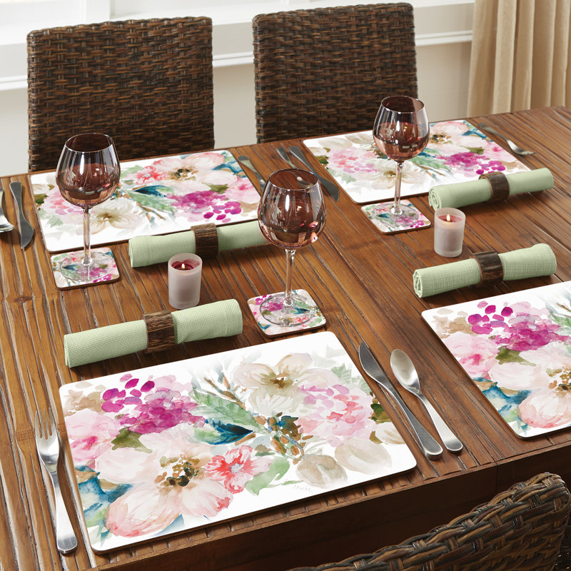 Ensemble de 4 napperons de table en carton