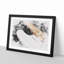 Strings of a White Bass Guitar - Picture Frame Graphic Art Print-56877479-56877482
