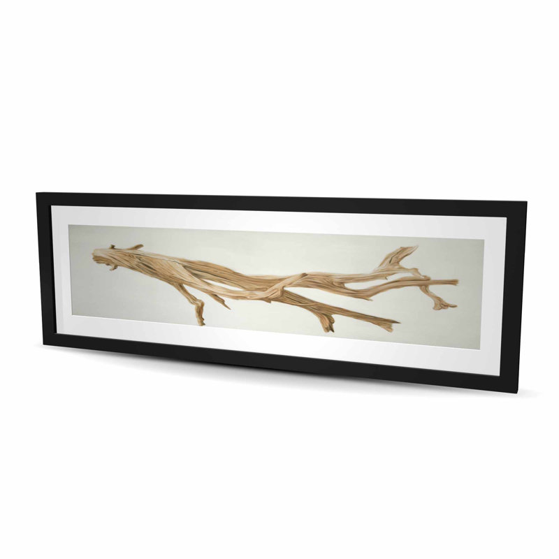 «Floated Wood - Marine Trees», reproduction encadrée avec passe-partout | Décoration intérieure