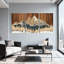 «Landscape & Nature Mountain Forest Reflection Wood», ensemble de 3 impressions sur toile-373074956