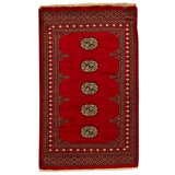 High-Quality Hand-Knotted Red Area Rug