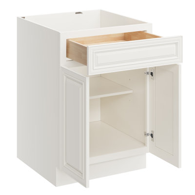 CASAINC Ready-to-Assemble W24" X H34.5" X D24" Kitchen Cabinet Base Cabinet